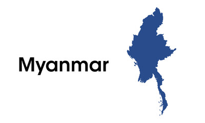 myanmar map