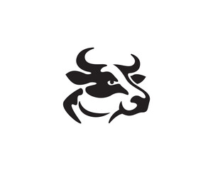 head cow art logo icon symbol design template illustration inspiration