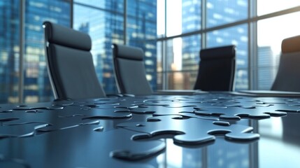 Modern Conference Room Puzzle