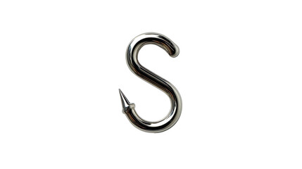 Stainless Steel Hook: A close-up shot presents a sturdy stainless steel hook, its sleek curves and sharp point highlighting its functional and durable design for various uses.
