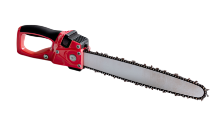 Electric Chainsaw: Powerful and efficient electric chainsaw with a sharp chain and ergonomic handle, perfect for various cutting tasks.
