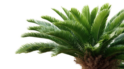 Tropical Paradise: A lush, vibrant palm tree reaching towards the sun, radiating a sense of tranquility and escape.