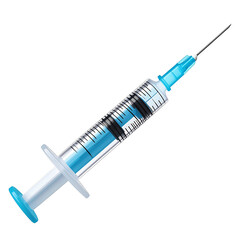 Fototapeta premium 3D syringe icon isolated on transparent background. PNG