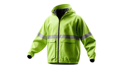 Protective High-Visibility Jacket: A high-visibility jacket, designed for safety and maximum visibility, ensures safety in hazardous environments.