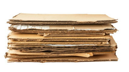 Isolated Stack of Cardboard Boxes PNG Format – Perfect for E-commerce, Shipping, and Warehouse Design Elements