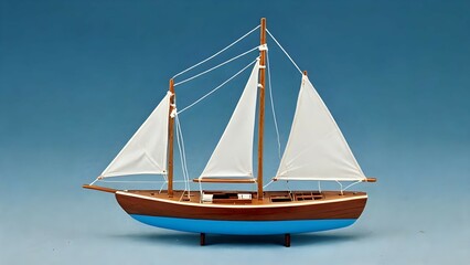 Obraz premium wooden sailing boat