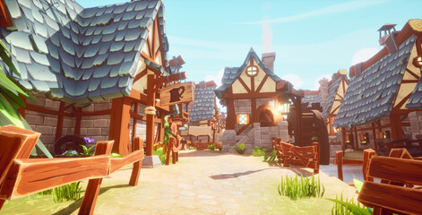 空と暮らす村 © タラコおにぎり