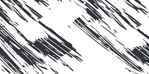 Vector grunge brush strokes texture rough black scratches for wallpaper, paint splatter template, dirt banner, watercolor design.