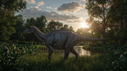 Compsognathus at Dusk