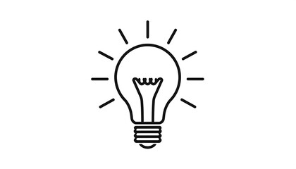 Simple lightbulb icon