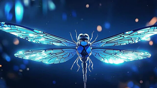 firefly in Delfts Blauw realistis, highly detailedai, generatif