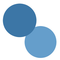 Simple Overlapping Blue Circles SVG