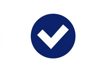Dark-blue circle with white checkmark (1)