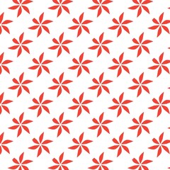 seamless pattern with red flowers