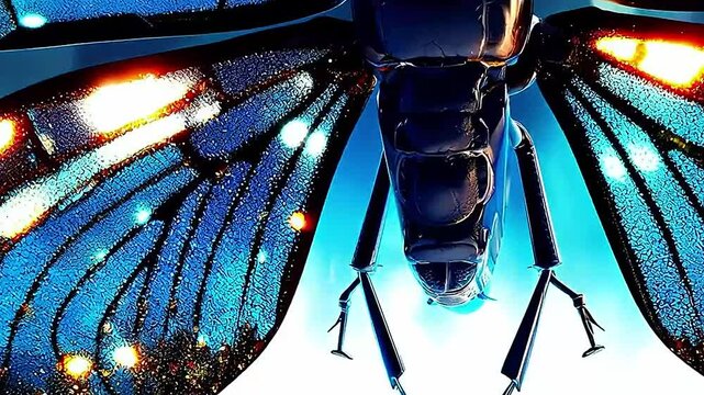 firefly in Delfts Blauw realistis, highly detailedai, generatif