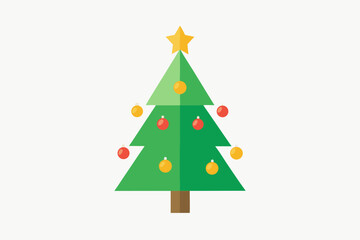 Obraz premium christmas tree vector illustration