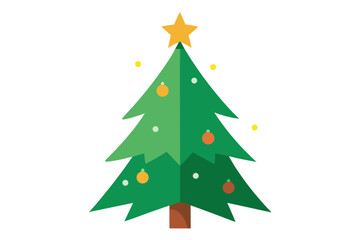 Fototapeta premium christmas tree vector illustration