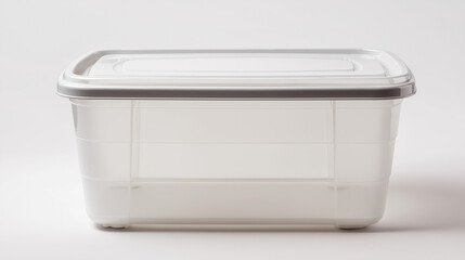 Organize Your Space With Durable Plastic Storage Bins Showcased on Clean White Background for Clarity