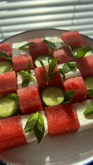 Watermelon, Feta Salad