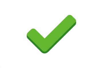 3D green check mark icon