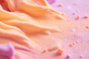 Whimsical Creamy Gradient Swirls with Fine Glitter