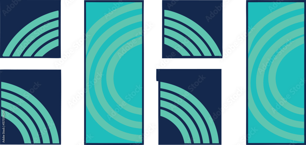 Poster collection of various black directional and circular arrows movement navigation