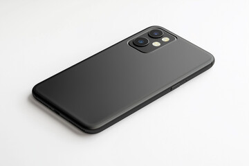 Mobile phone isolated on a white background for technology and communication display