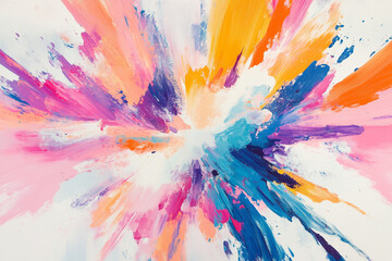 Obraz premium Colorful abstract watercolor background with splashes and artistic texture