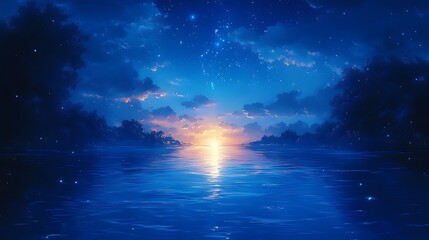 Fototapeta premium A mountain pass covered in thick fog, with the silhouette of jagged peaks rising above the clouds, and soft sunlight beginning to break through.