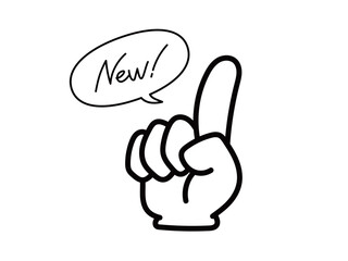 手のアイコン_人差し指_01_New_吹き出し