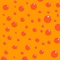 bubble background with orange background