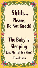 NoKnock Door Knocking Deterrent Sign