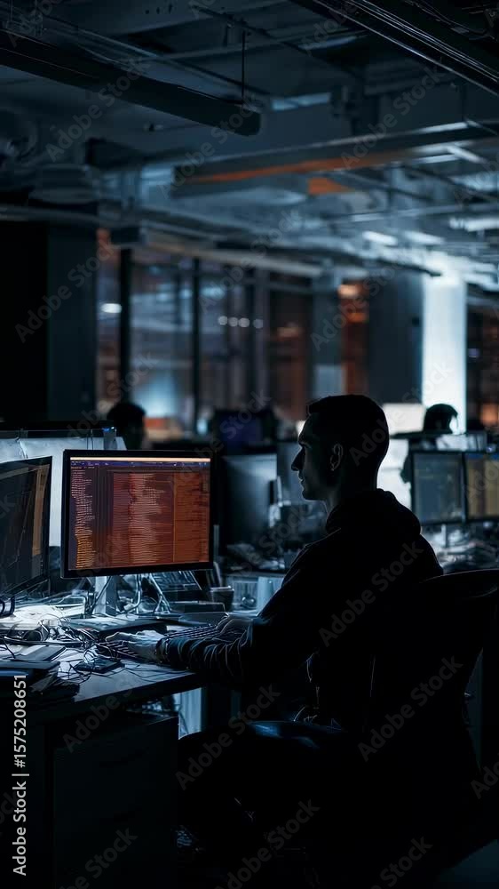 Poster diverse color grading techniques highlighting professional developers collaborating intensely during