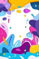 Playful shapes and vibrant color combinations