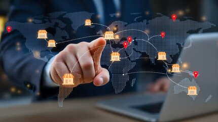 Global business expansion strategy franchise network international market locations worldwide reach success