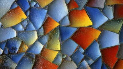 Colorful mosaic tile pattern