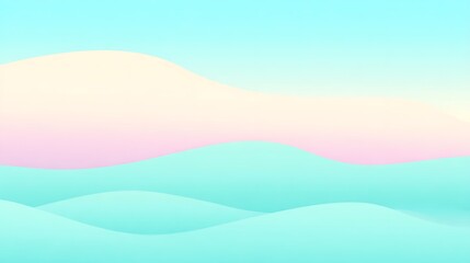 Pastel wavy layers abstract smooth background