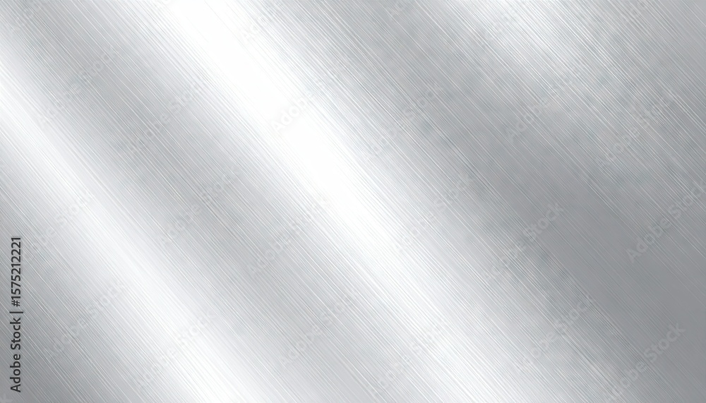 Poster textured aluminum surface with diagonal brush strokes and soft light in a minimalist abstract compos