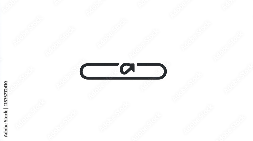 Poster minimalist black and white icon with an 