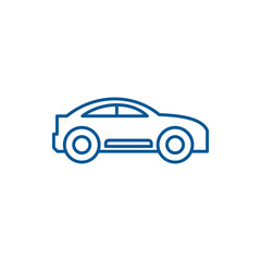 Vector Line Car Icon