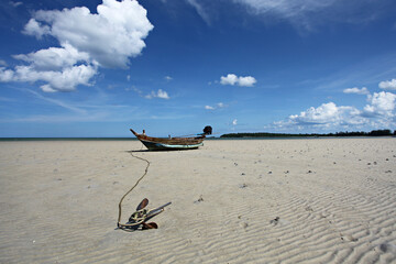 Scenery of Ao Bo Mao Beach (Bo Mao Bay) in Pathio District, Chumphon Province, Thailand