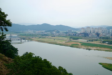 View of Singwan Park and Geum River