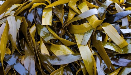 Close-up of dried seaweed