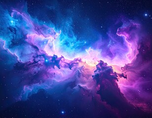 Obraz premium Colorful nebula in deep space (2)