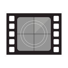 Blank Vintage Film Strip Frame Countdown Leader – Classic Movie Reel Overlay