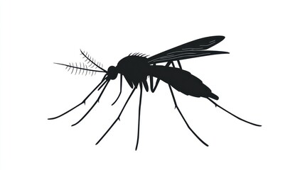Silhouette of a mosquito (7)