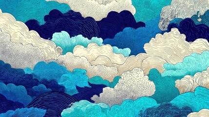 Detailed sky with clouds