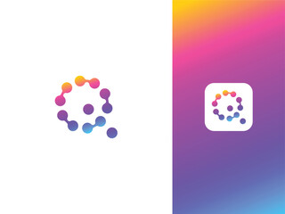 Minimal and professional Letter Q futuristic technology logo design