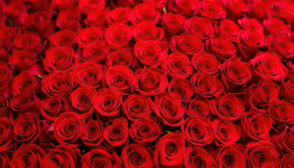Close-up of many red roses (2)