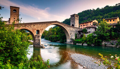 Fototapeta premium Stary Most bridge in Mostar Old town, Bosnia and Herzegovina 